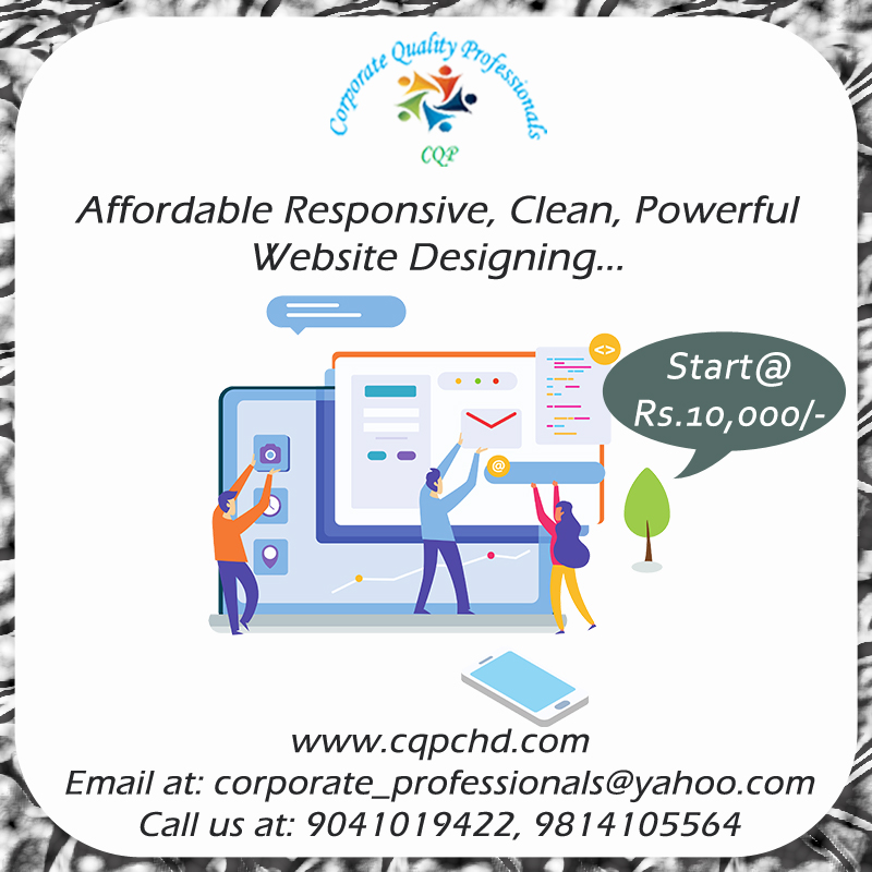 Affordable Responsive Clean, Powerful Website Designing...
Only at:- 10,000/-
for more details visit cqpchd.com
Call Now:-9814105564
#webdesign #design #graphicdesign #website #webdevelopment #webdesigner #marketing #socialmedia #digitalmarketing #branding