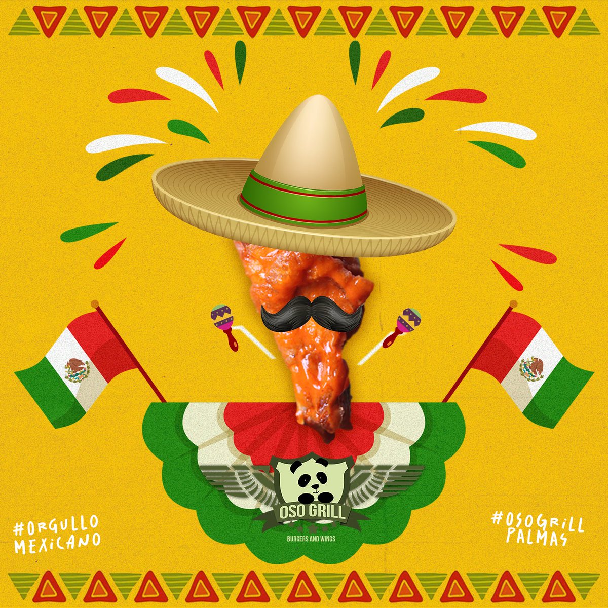 osogrillmx's tweet photo. ¡Día de la Revolución Mexicana!🇲🇽 #20DeNoviembre en #OsoGrillLasPuentes🐼 

Comedor Abierto Todos los días Hasta 10pm🍽
Suc. Las Puentes📌 Nosotros te lo llevamos 🛵
#PideAhora👉🏻8119723329📱8123180128 #Food #comida #mty https://t.co/e1MnhHqxoc