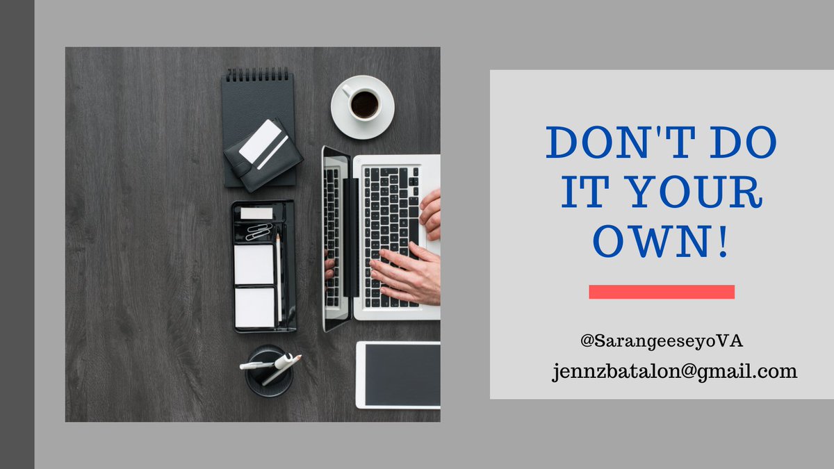 SarangGeeseyoVA's tweet photo. Have you noticed that you might keep thinking of something you should be doing but haven't gotten to it yet? That's because even if you can do anything, you still can't do everything. So learn to delegate that "everything" to a VA. Let's connect right here: jennzbatalon@gmail.com https://t.co/mdabXjWffu