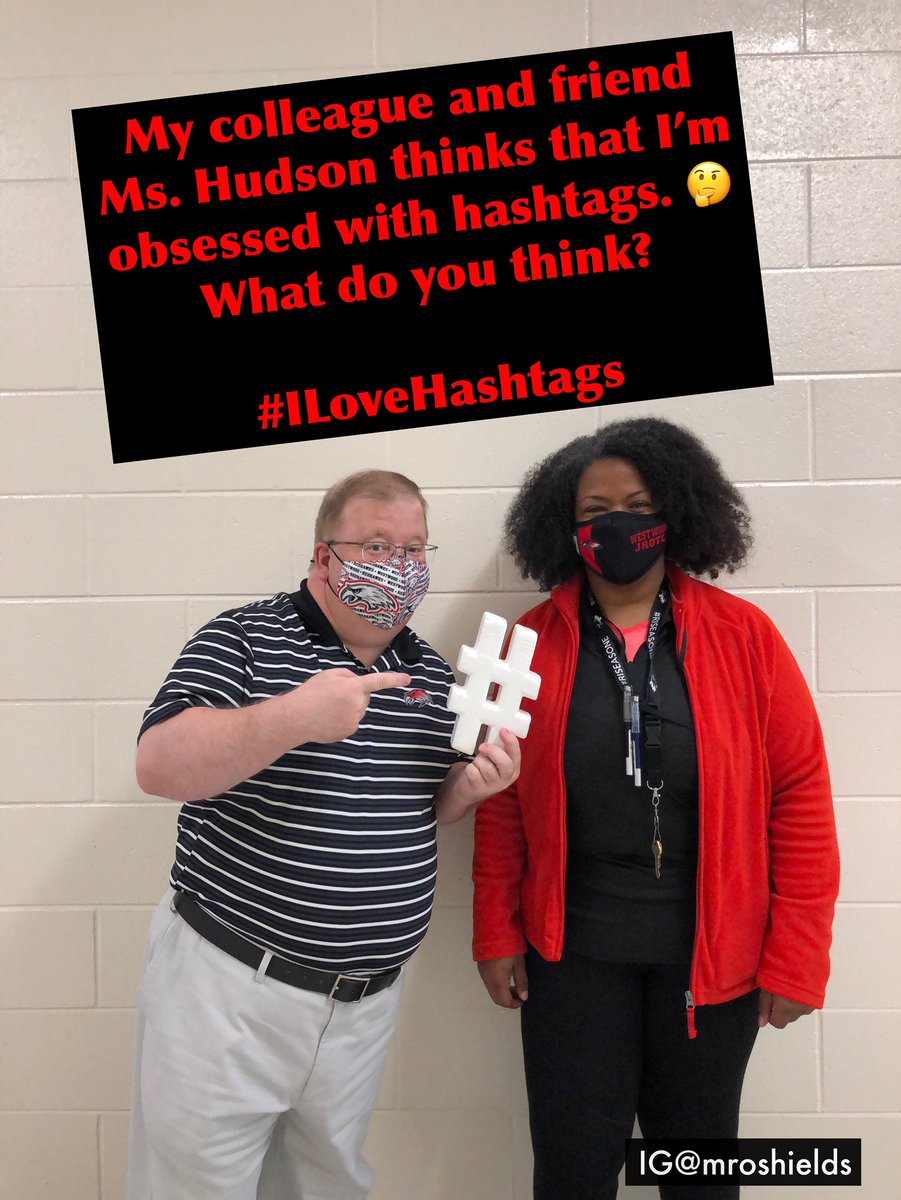 JeffOShields2's tweet photo. #ILoveHashtags #Hashtags #WestwoodTeachers #HashtagMania #####
#DontForgetTheHashtag @nhwestwood ๐ ๐ ๐ https://t.co/6ptQULD1eI