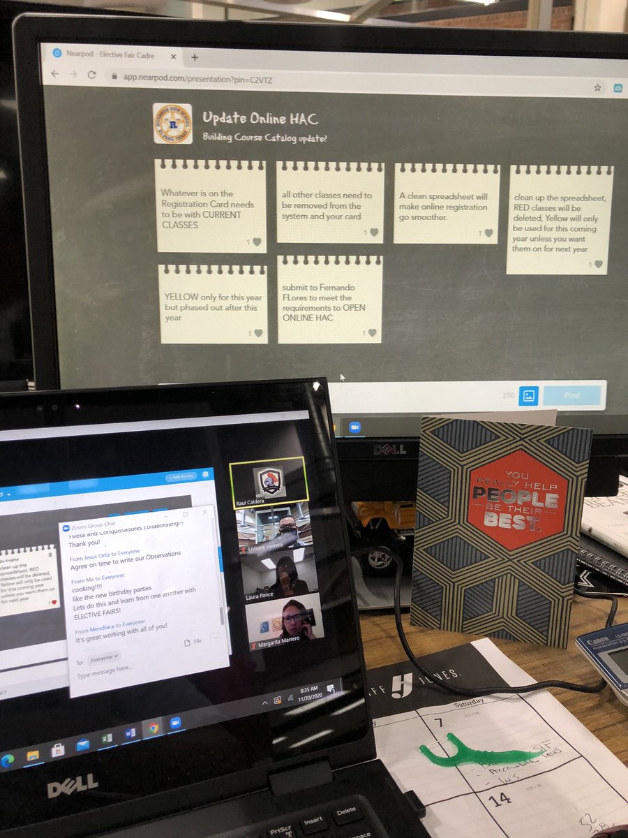 SISD_Herrera's tweet photo. @Hanks_RCaldera led our @YsletaISD Master Schedule Cadre focused on the planning of Virtual @YsletaISDCTE/
Elective Fairs for all of our composite high school along with Online HAC timelines📆#LearningGrowingTogether https://t.co/2bJKNP1OfV