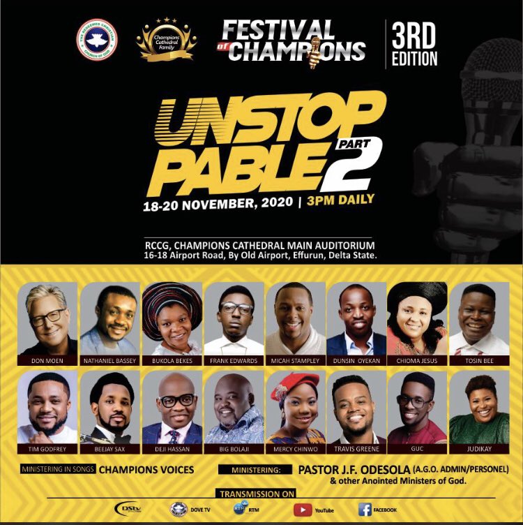 xatbiodam's tweet photo. Chioma Jesus came through

Nathaniel Bassey came through 

BEEJAY Sax 🎷 came through

Mercy Chinwo came through

Judikay Came through

Big Bolaji Came through 

Tosin Bee Came Through

Bukola Bekes Came Through

It was an unstoppable , truly it was #FOC2020 is 🔥 https://t.co/WrYWBE33ZG