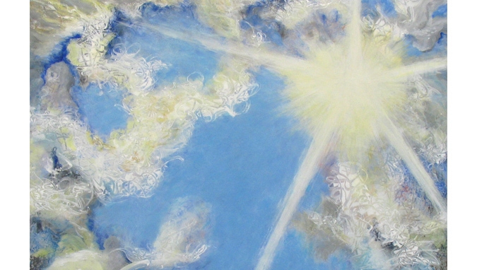 THE HOLE, 40" x 40" x 1.5", acrylic on panel, image wraps around all sides, available at the SHOP, Free shipping bonnieteitelbaum.com/product-page/t… #artist #instagood #design #contemporaryart #abstract #arte #paintings #interiordesign