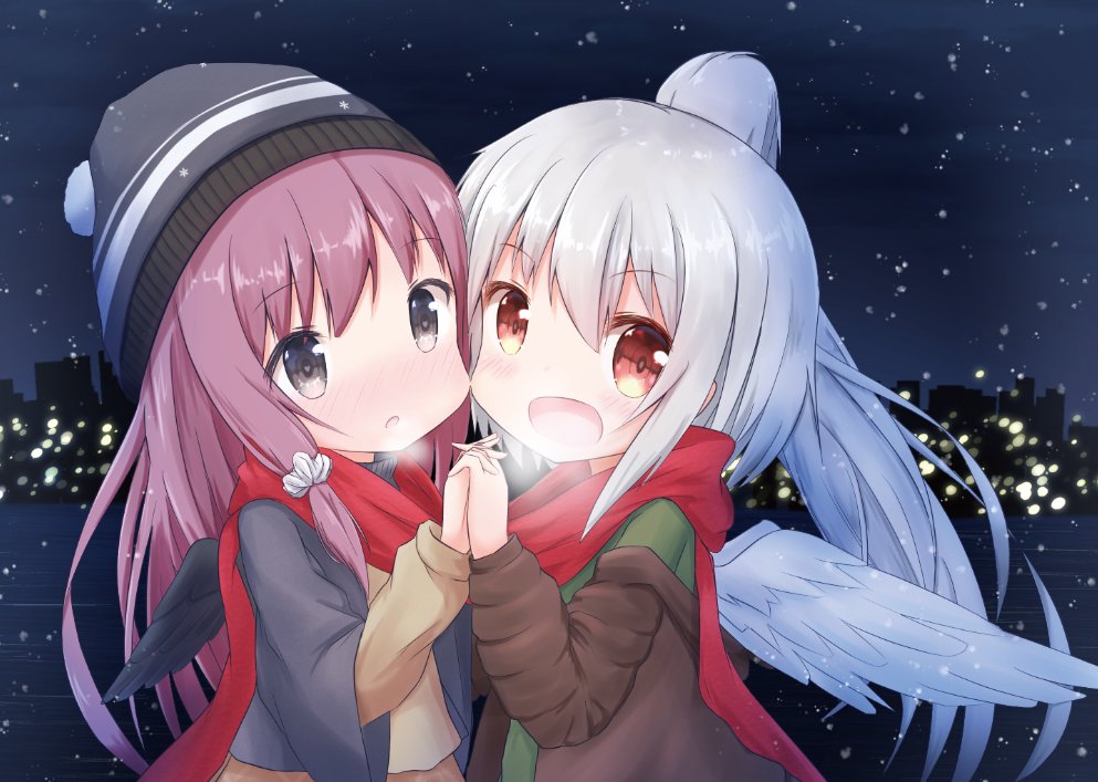「(コミティア新刊告知①) 羽根っ娘(鳥/妖精系)イラスト本になります。この前から」|永風とばる🍃1日目(土)西は-08bのイラスト