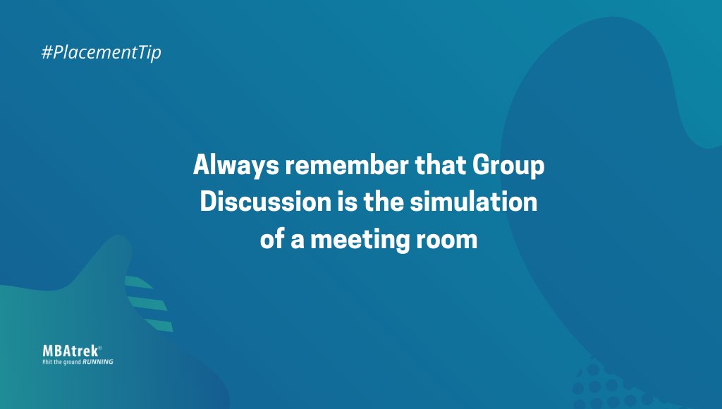 MBAtrekIndia's tweet photo. Remember #GD is a place where constructive criticism is welcome but unnecessary blabbering isn't. #PlacementTip https://t.co/stAjJIg4l5