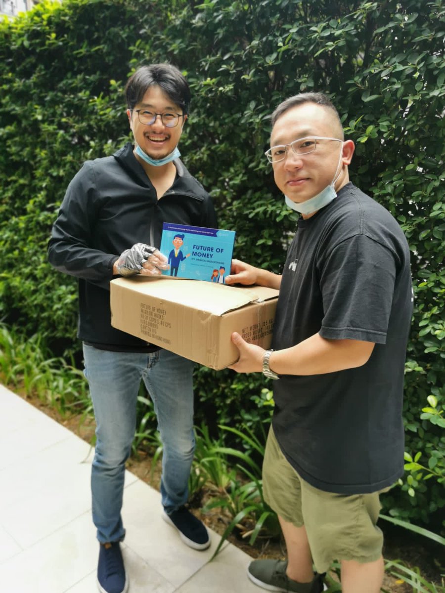 bryan_a_cheung's tweet photo. A year in the making, the future of money (picture book) is finally out in hard copy version!!!  #bitcoin #education #hongkong #read https://t.co/YqiYKPmEdy