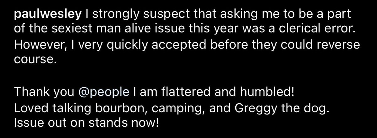 paul wesley ♥️ sexiest man alive 🔥 hell yes! paul’s caption 😂