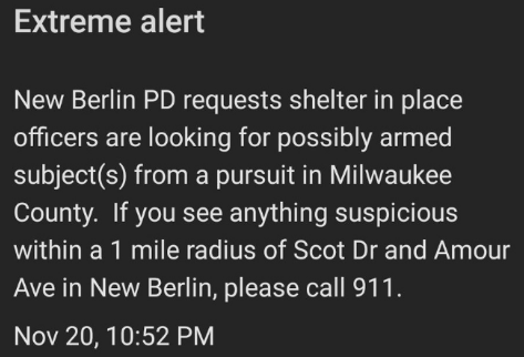 WisconsinKpop's tweet photo. If you're in #newberlin area, please be care! It's a crazy day in #Wisconsin!
#WisconsinArmy https://t.co/hvbTDcEbR0