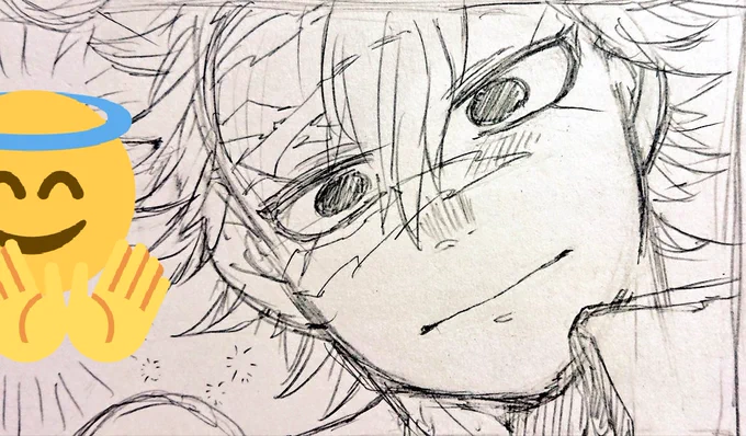 さねげん♀漫画やっと明るい雰囲気になってきました～(現在12ページ目)

私の中で上手く描けたであろうと自画自賛する2枚。 