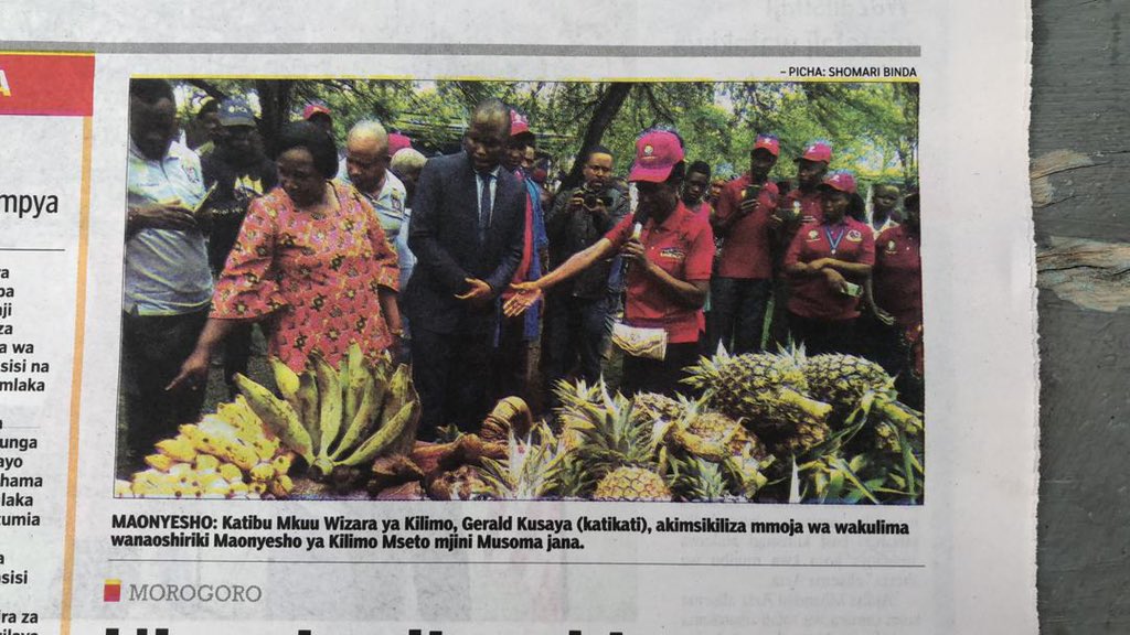 ViAgroforestry's tweet photo. Grab a copy of your local dailies in Tanzania 🇹🇿 and catch up with all the latest from our annual agricultural #symposium from Musoma. Read more here👇 #Agroforestry #kilimomseto 
#kilimomsetokwauhakikawachakulanakipato #foodsecurity https://t.co/LaThlDrYGu