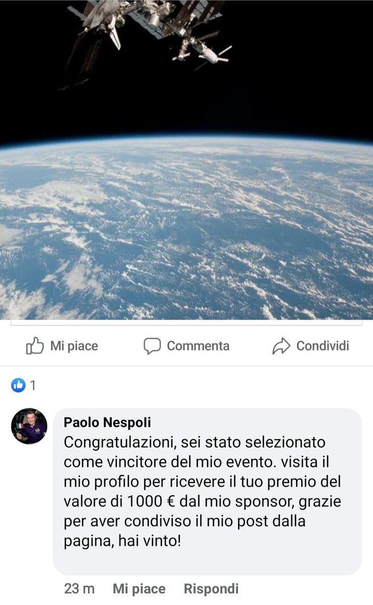 bertozh's tweet photo. @astro_paolo ti segnalo che un truffatore sta operando uno scam spacciandosi per te.
Questo è il link al suo profilo falso.
https://t.co/pXaNBMPKAL https://t.co/PwpZ6gPD3u