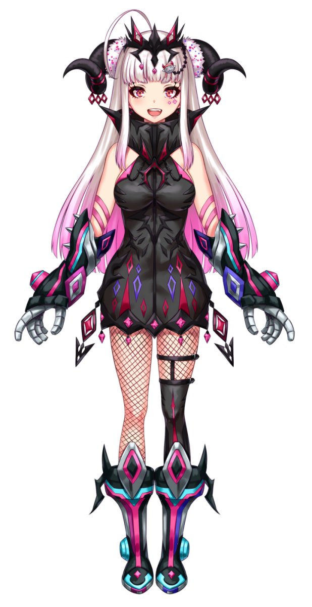 「新人Vtuber「亞乃音のあ」(@lllNoataNlll)さんのキャラクターデ」|sakiyamamaバニーフィギュア予約中！のイラスト