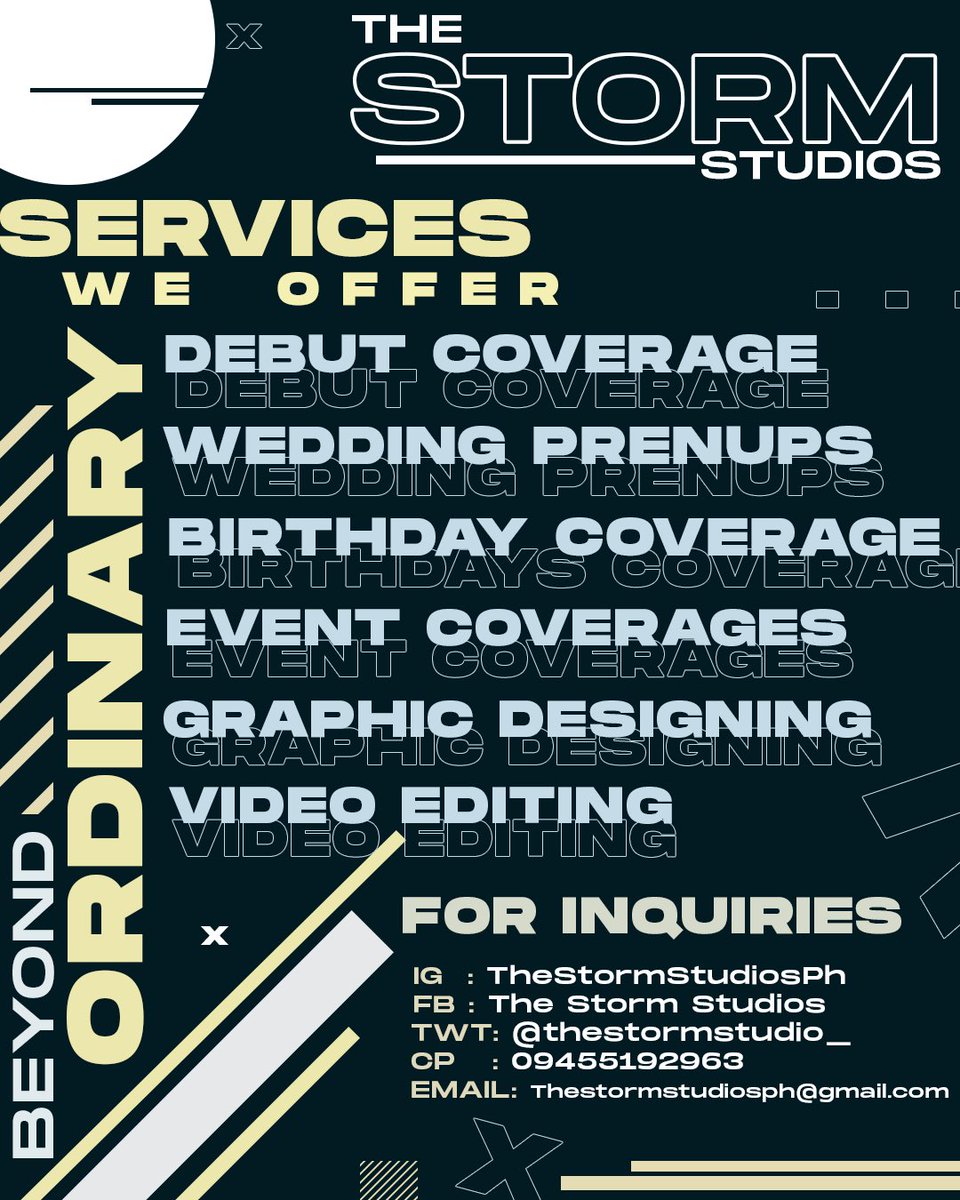 TheStormStudio_'s tweet photo. Services
We
Offer

-Lang Leav https://t.co/fPhqgK3OzC