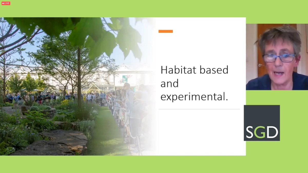 sergiocumitini's tweet photo. @eberl_sarah so interesting speech at @The_SGD #SGDConference declined in many point what to focused in a garden in the face of Climate Change. Relisience best example at #rhschelsea. Sarah brings all her experience and creativity to judge new projects at @RPGardenFest 2021 https://t.co/oUWKvy7ll2