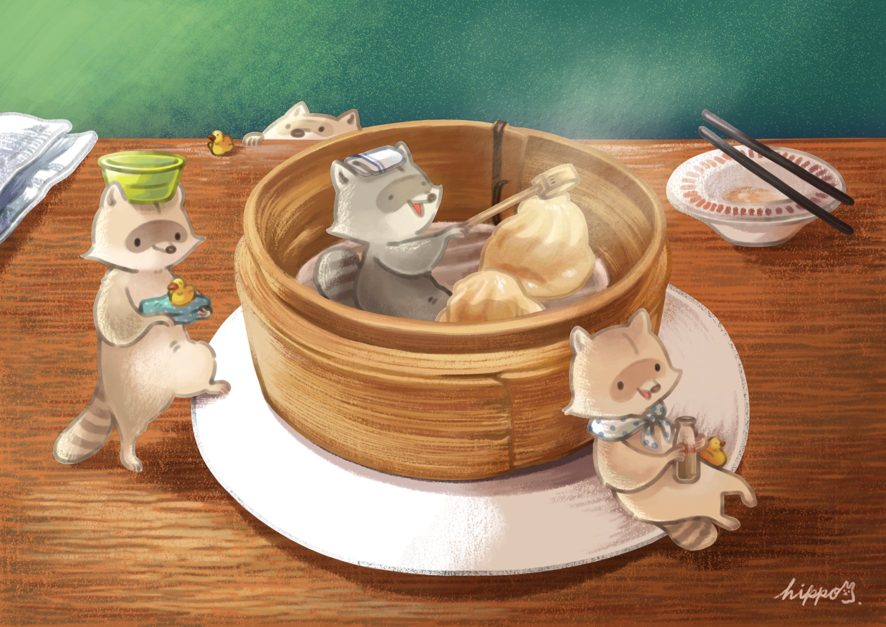 ヒポポンゴ 主に動物キャラ 食べ物系で ほっこり ちょっとシュールなシチュエーションのイラストを描いています これからも少しずつ作品数増やしていくので 見て頂けるととても嬉しいです 三連休お家で作品観賞会 T Co Ebdsin29iy Twitter