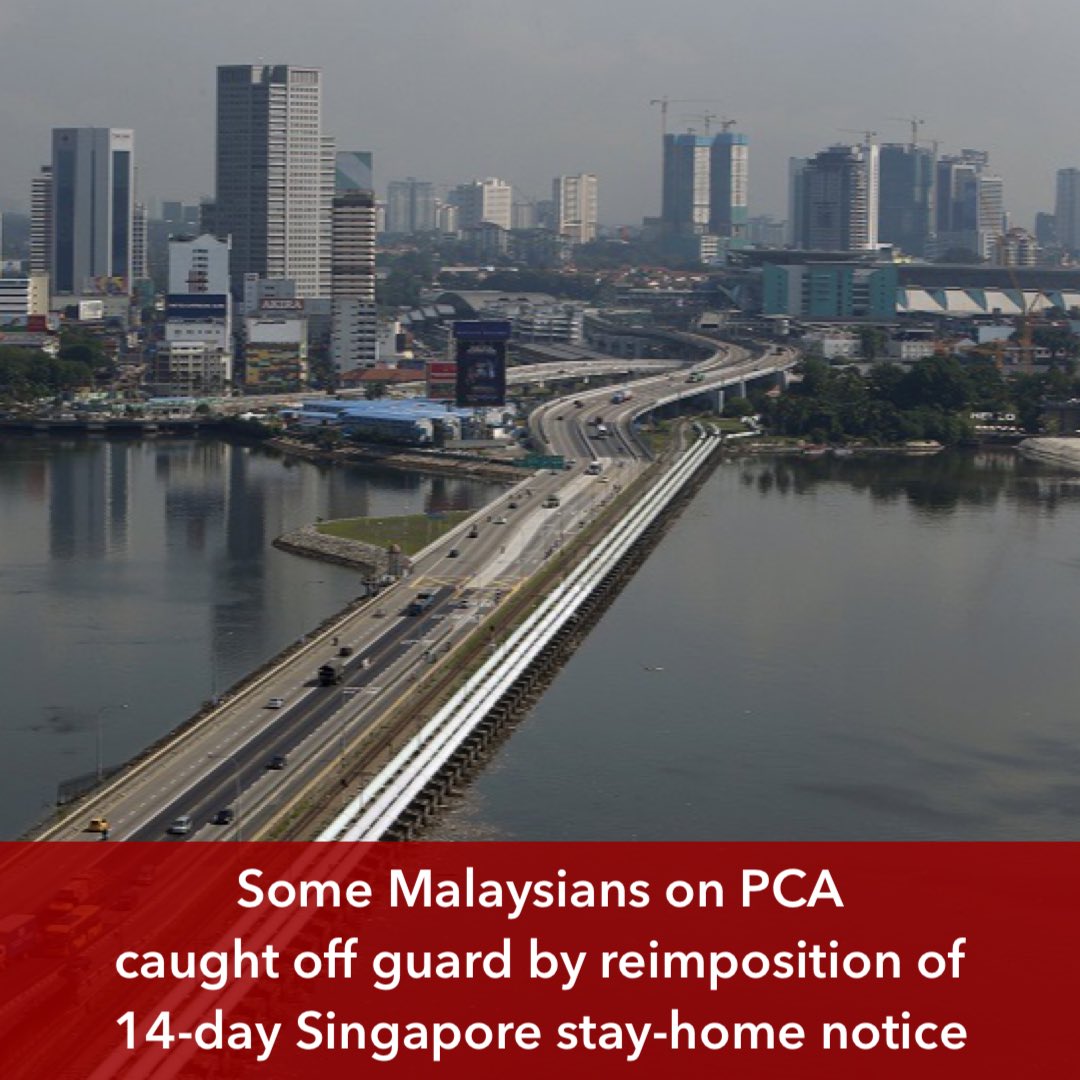 malaymail's tweet photo. All travellers entering Singapore “from November 22, 2020, 2359 hours” who have a travel history, including transit, in the past 14 days to Malaysia will be required to serve a 14-day SHN at dedicated facilities.
(📸: Reuters)
#covid19 #singapore #pca #malaysians #bordermeasures https://t.co/Tw7MEmfNCs