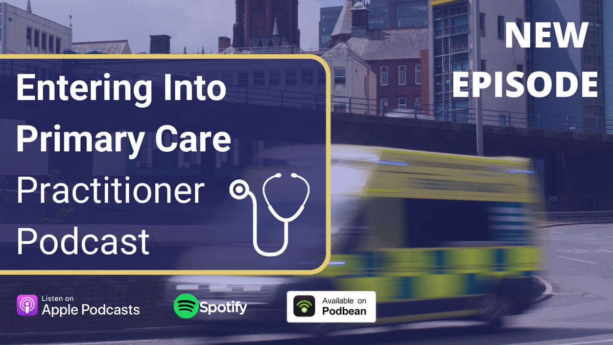Listen to our NEW EPISODE "Entering into Primary Care" with <a href="/georgebellstarr/">George Bell-Starr</a>, as he prepares to move into the GP Practice setting! 

Apple: apple.co/3iA9tLH
Spotify: spoti.fi/3kgvHTc
Podbean: bit.ly/2RxaFU0

<a href="/DrLindaDykes/">Dr Linda Dykes has moved to Bluesky</a> @AndyOrmy #PrimaryCare #PCP