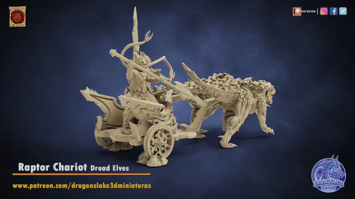 DragonsLakeMntr's tweet photo. New Raptor Chariot!
https://t.co/W16KG33Qwg
#theninthage #the9thage #hobby #magicspells #wargames #dragonslake_miniaturas #3dmodeling #3dmodel #3dprinting #3dprint #miniatures #chariot #painting #boardgames #magic #kickstarter #raptorchariot #3dresin #dreadelves #raptor #elves https://t.co/wC4pxqpZH7