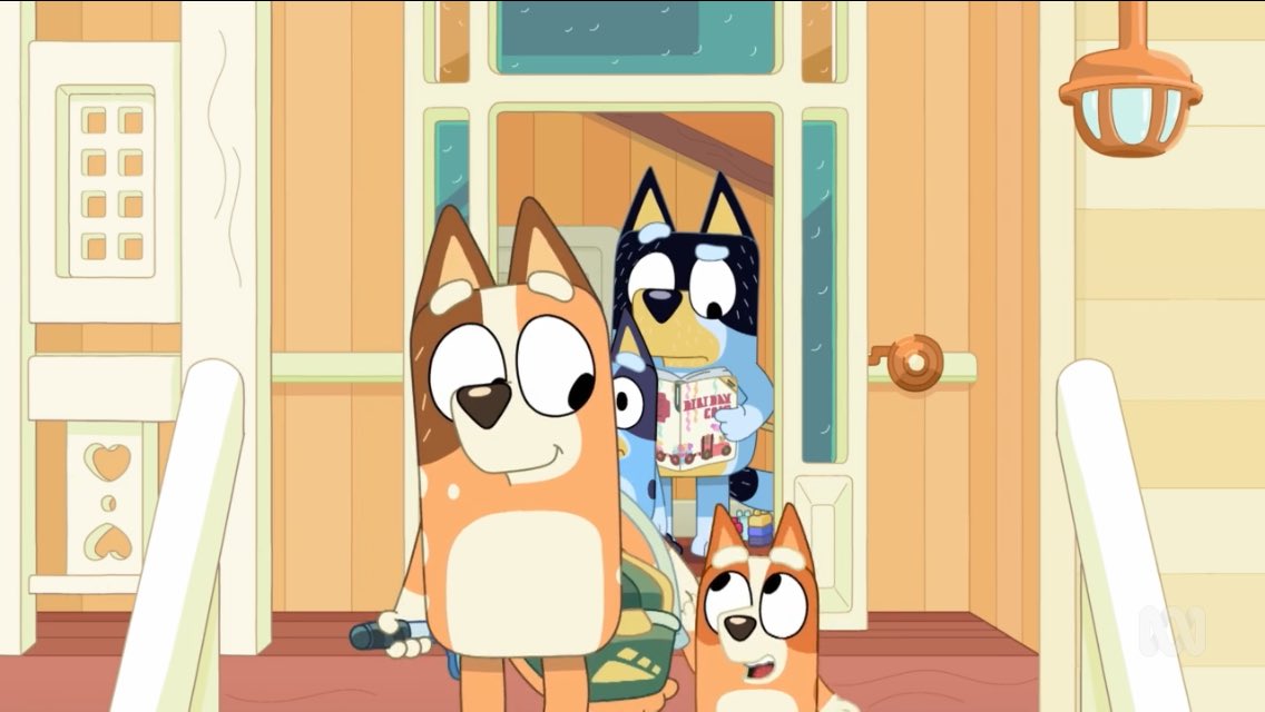 thereversestick's tweet photo. Just love that ‘Bingo’ is off to Mini-Hockey (Minkey) in the recent Duck Soup episode of @OfficialBlueyTV 
The best show &amp; such a great fit for #hockey 
@HockeyAustralia @FIH_Hockey you’ve really got to harness this.

Thanks to @WePlayLudo for supporting the #hockeyfamily 🙏🏽🏑❤️ https://t.co/bHkArZ7HOv
