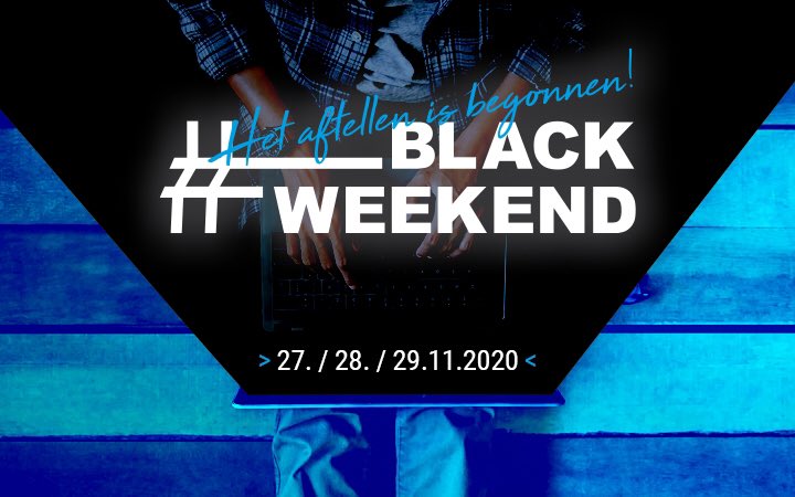 SortimoNL's tweet image. Het aftellen is begonnen! 
Kijk uit naar het Black Weekend! 

Van 27 tot 29 november wachten er geweldige online kortingen op u op mysortimo.nl.
Mis het niet!
 
#Sortimo #SortimoNL #bedrijfwageninrichting #bestelbusinrichting #bestelwageninrichting #actie #blackweekend