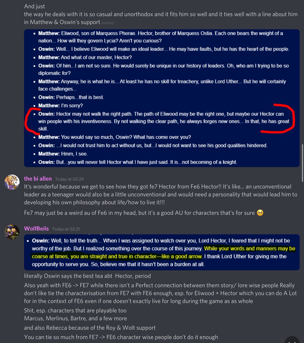 Ok so yeah this is more about her dad because YEAH the way he’s described in the Astolfo support is completely in character for him and I will live/ die by thisThis Is Part Of Why I Say Hector Is Actually Quite Smart