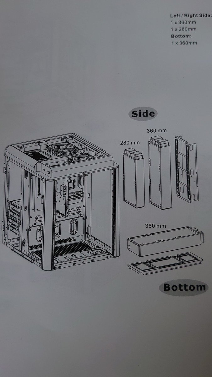 FREEDOM_1000_'s tweet photo. LEVEL20HTのケースの取説にはSideに360mmのラジエーター付けられるって書いてあるけど
Aquacomputer airplexは上下に出っ張り無いから420mmが付けられた!!!
ラジエーター流用出来るのは良かった!!
#本格水冷 #LEVEL20HT https://t.co/EZMgCrOL8Z