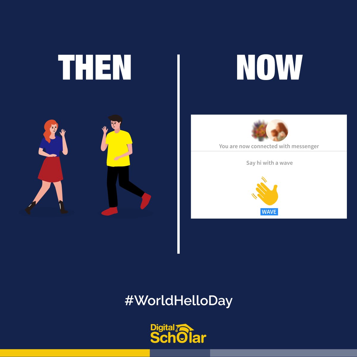 DigitalScholar_'s tweet photo. This #WorldHello Day, let’s celebrate the power of digital communication and say hi with a wave to all our pals!
#DigitalScholar #IAmADigitalScholar #digitalmarketing #digitalmarketingindustry #digitalmarketingskills #digitalmarketingbusiness #digitalmarketinginstitute https://t.co/0mz4BaZU6z