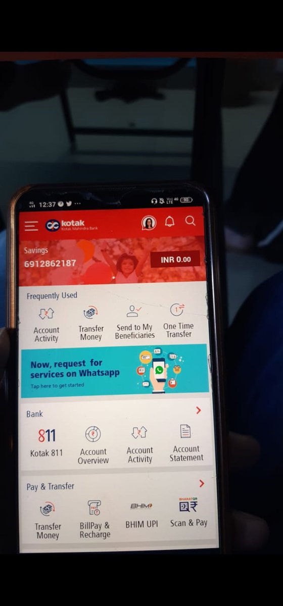 APPU56209004's tweet photo. @KotakBankLtd what happened for your app showing different types  kindly look into it https://t.co/VlSybe5wig