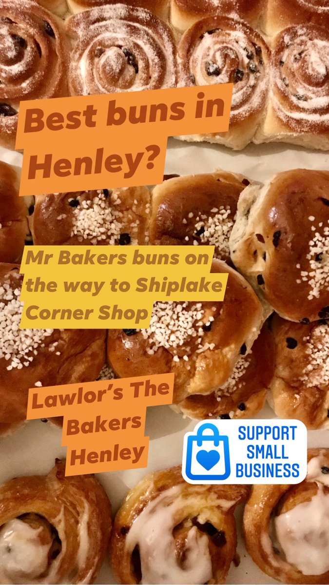 BunnyBakerBake1's tweet photo. Best buns in Henley.
#chelseabuns #bathbuns #danishpastries #buns #lawlorsThebakers #bakerbyname #theHenleybakers #shoplocal #shophenley #artisanbaker @Lowershiplake @XperienceHenley @craft_bakers @LoveHenleyInfo @henley https://t.co/p796PNhxyn