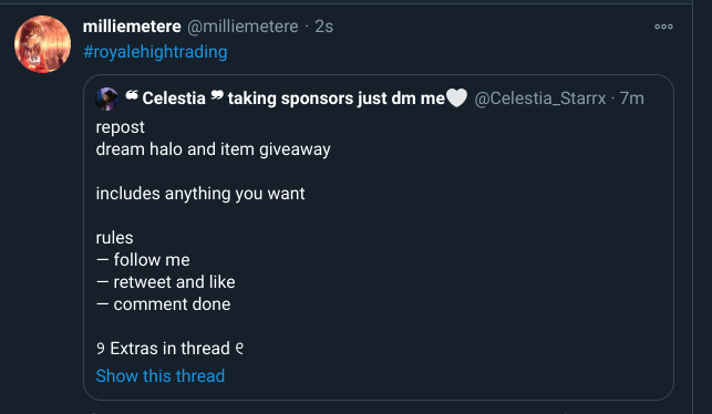 milliemetere's tweet photo. @Celestia_Starrx done! dream: light halo or autumn halo https://t.co/dS1jLAbVYg