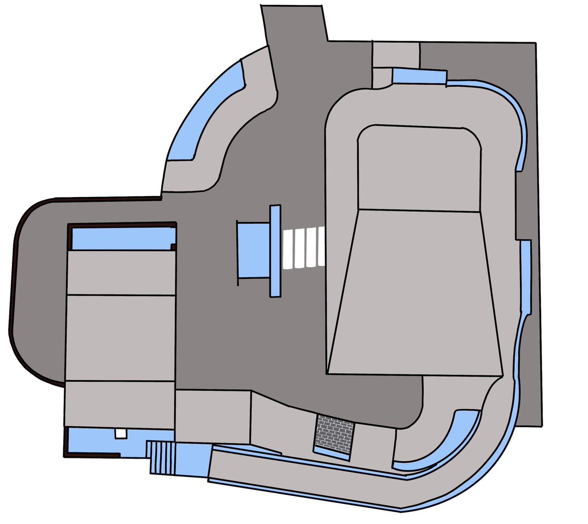 Este es el boceto de cómo vamos a pintar el skatepark este fin de semana toca cambio radical,le hace falta.