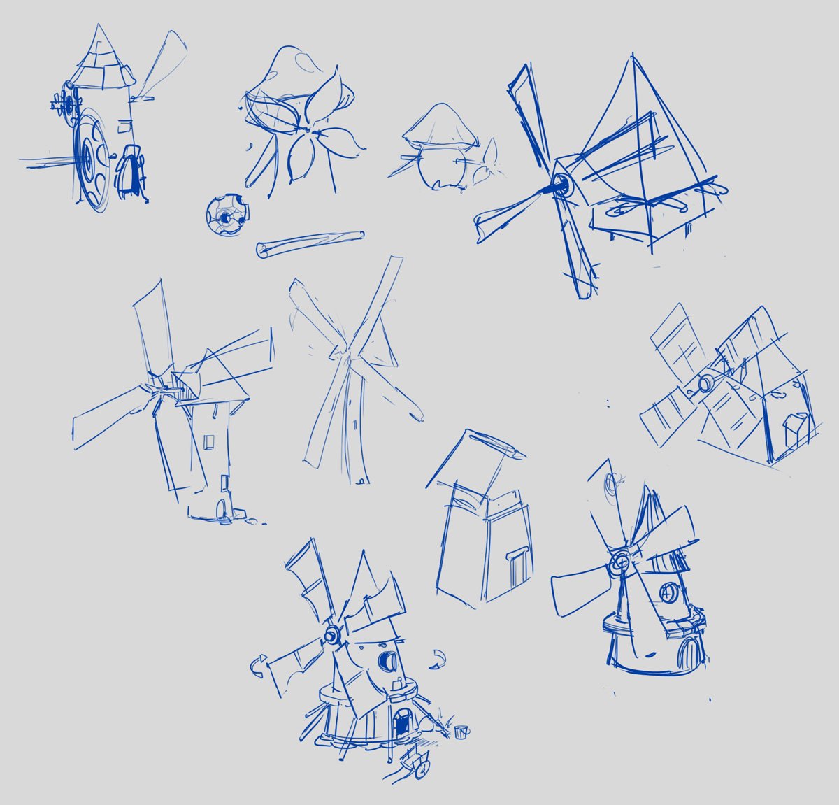 monkeyzav's tweet image. #windmill #3D #blender #lowpoly