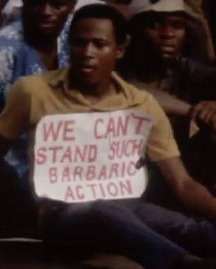 The news of his death spread fast, resulting in angry protests which led to rioting and lawlessness. By the second day it had spread to Lagos. This went on for most of the rest of that week.Police stations were attacked and government vehicles were set ablaze.