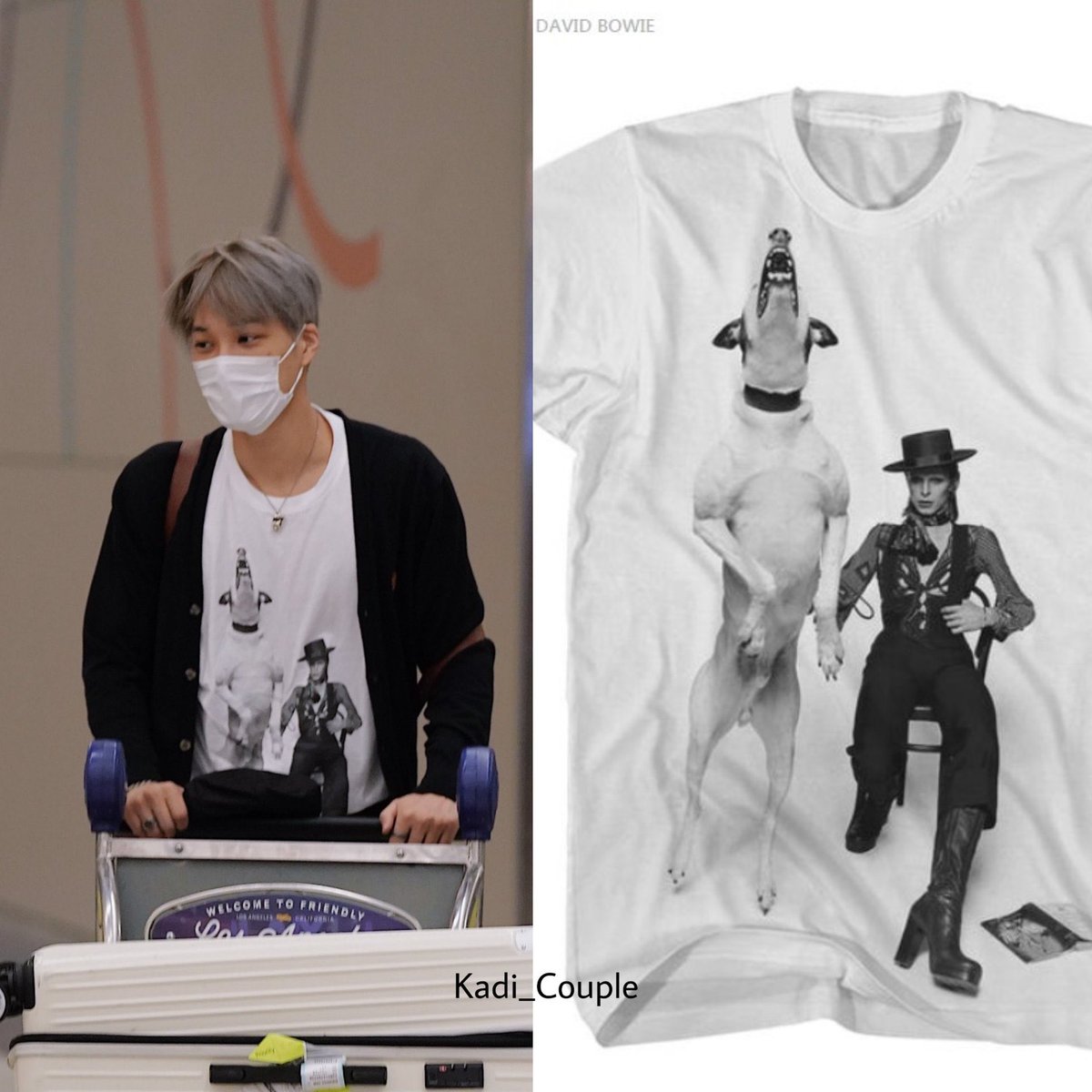 It is also good to remember that Jongin not only has paintings of him all over the house but he also has several of his shirts and of course he dressed up as David Bowie so he is a great fan  #lgbt  #kai    #jongin