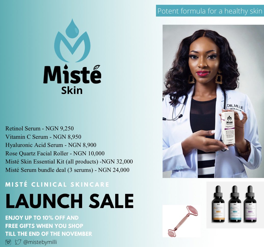 milli_cent_'s tweet image. My passion for skincare has led me to work on these formulas for years &amp;amp; they’re finally in bottles.
These treatment serums are a fusion of clinical skincare ingredients &amp;amp; organic extracts.
Your support would mean a lot 🙏🏾
Website goes live Monday. Please share/RT @MisteByMilli