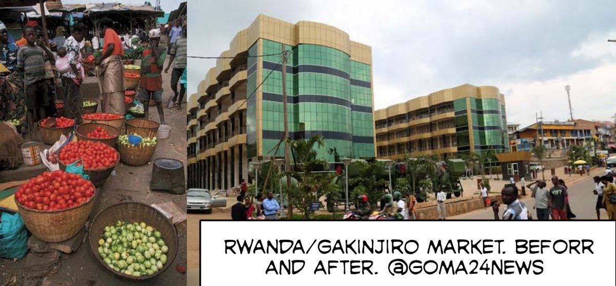 N°2. Le Marche de Gacinjiro, Avant et après Cc:  @AndyBemba @Dompundu @KennedyNari @VidiyeTshimanga  @Luc_Gerard  @eacvision1  @juvenalmunubo #Rwanda  #Congo: C'est aussi une gradeur d’apprendre chez les Voisins. Suivez ce Thread des Photos des Marches Du Rwanda avant & après.