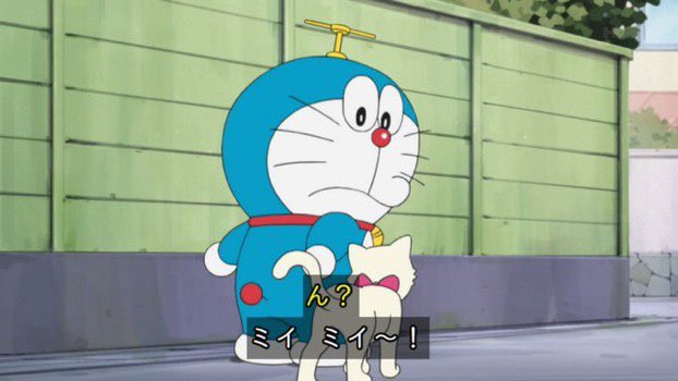 雪だるま V Twitter 久々のミイちゃん ドラえもん Doraemon
