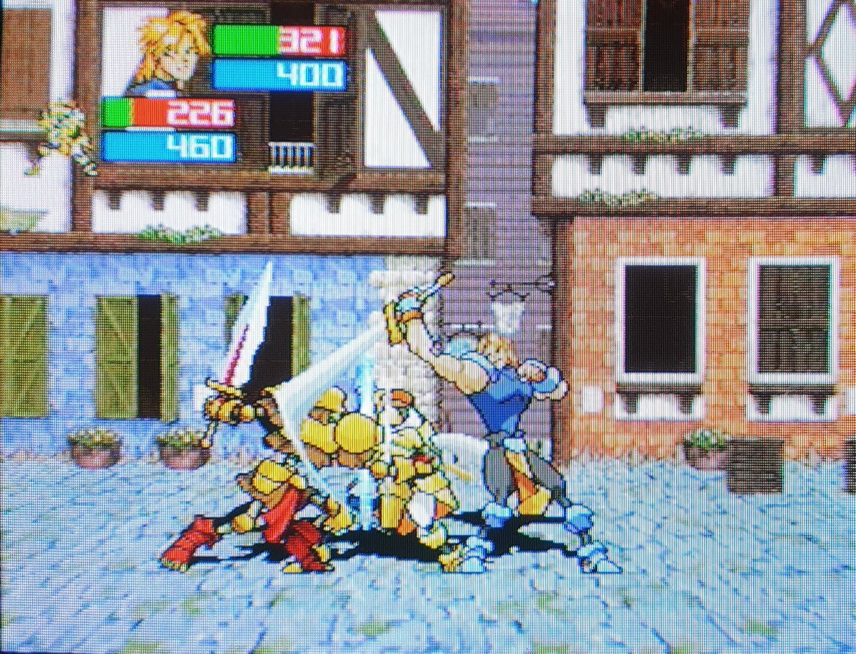 Guardian Heroes deviates from the standard for the genre by adopting gameplay more akin to a fighter. A huge repertoire of special moves can be accessed through Street Fighter like commands.To facilitate this, the game takes place along lanes. Its a simple set up that works well