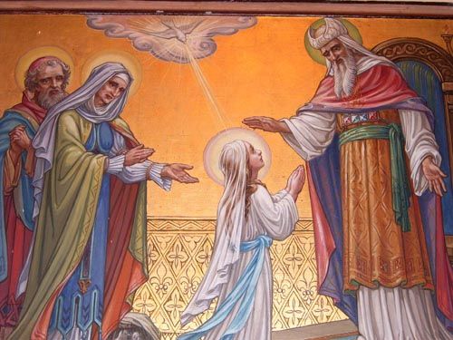 Hail, Holy Mother, who gave birth to the King who rules heaven and earth for ever