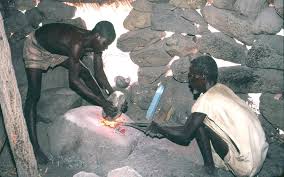 Introducing technological innovations such as pottery making and the use of large stone tools played an important role as did subsequently also farming and metallurgy. Wherever early Bantu speakers started to develop a way of life, they left an archaeologically visible culture.