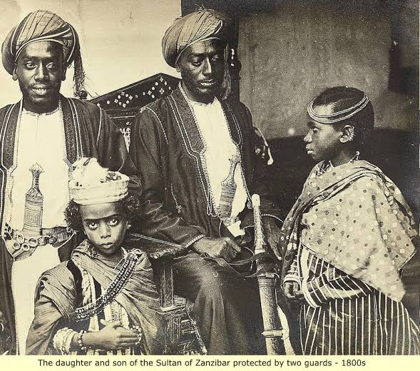 On the coastal section of East Africa, a mixed Bantu community developed through contact with Muslim Arab and Persian traders, Zanzibar being an important part in the Arab slave trade.