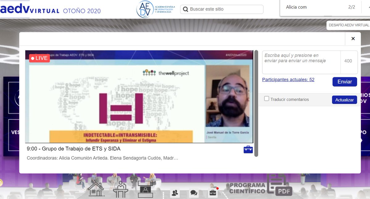 aedv_es's tweet photo. #AEDVIRTUAL2020 ▶️José Manuel de la Torre García, del Hospital Universitario Virgen Macarena, habla ahora de la atención dermatológica a población LGTBI 🏳️🌈.
♾ Conéctate https://t.co/2izsQroFZI https://t.co/dvmM2V5hZ2