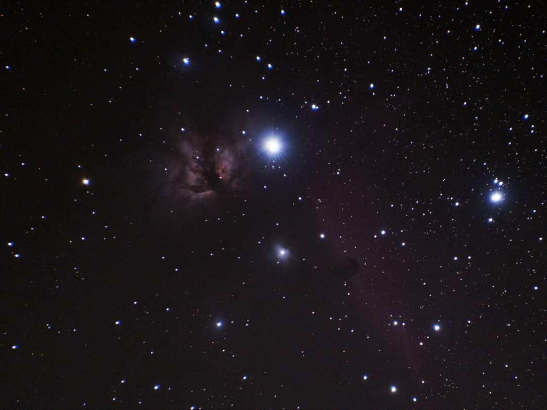 AreJay5's tweet photo. Flame and Horsehead Nebula. Getting better, but @teamtrav is still carrying most of the load. https://t.co/Ido5uGtDVz