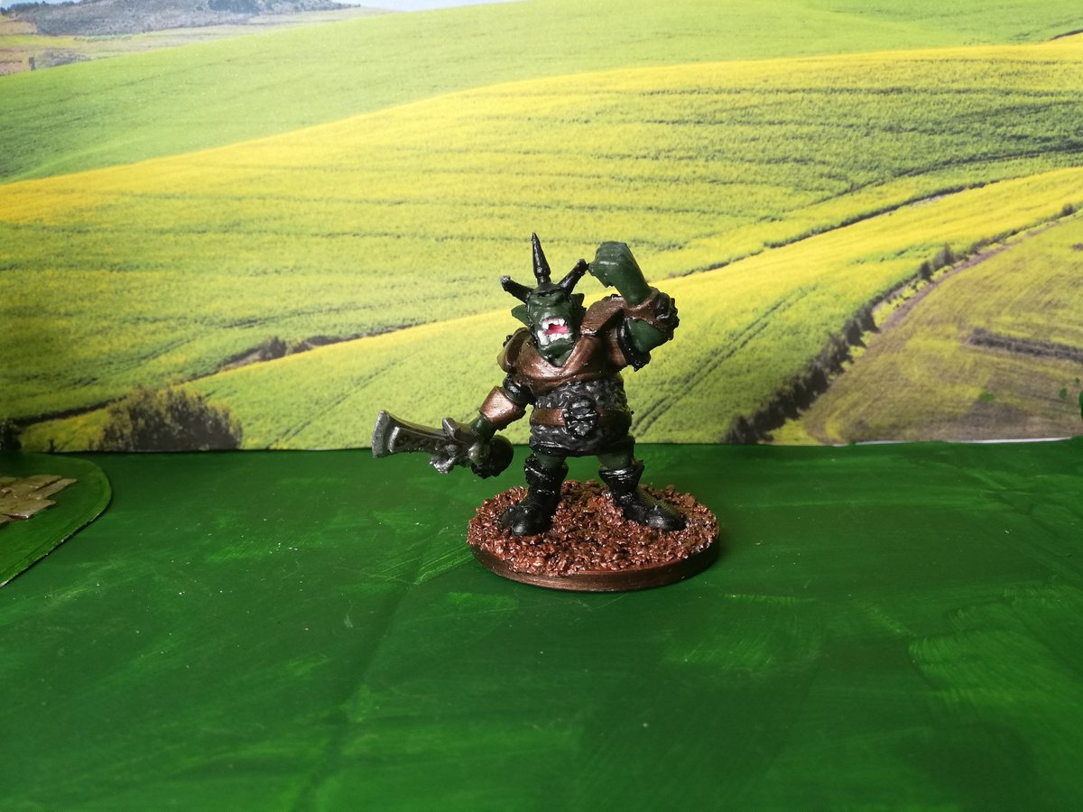 Excited to share the latest addition to my #etsy shop: D&amp;D Orc boss DND etsy.me/393oILa #boss #fighter #miniature #mini #model #dnd #orc #resin #acrylic