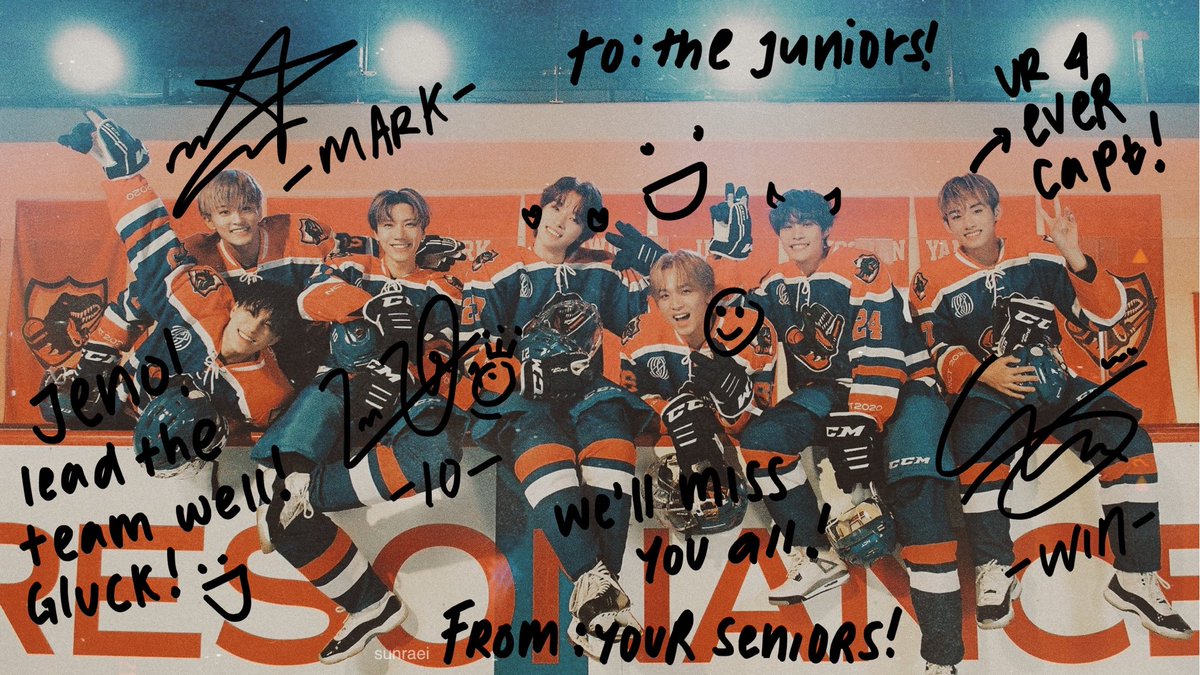 sunraei's tweet photo. the hyungs are graduating, they left something for the team. https://t.co/y6lwZgljWv