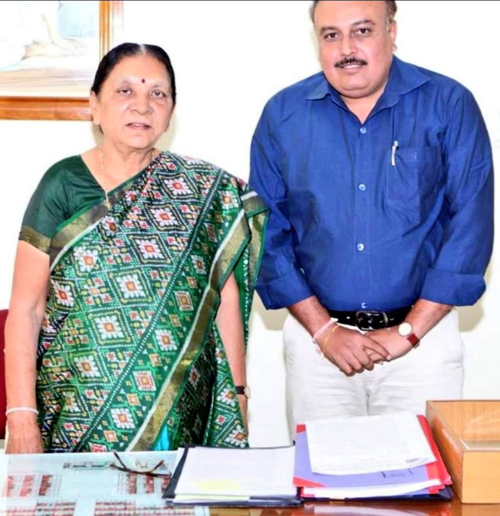 parthusoni's tweet photo. First Lady  Chief Minister Of Gujarat &amp; Present #UttarPradesh Governor Shri @anandibenpatel Warm Wishes On Your Birthday. 
#HappyBirthday https://t.co/iakO03ygEW