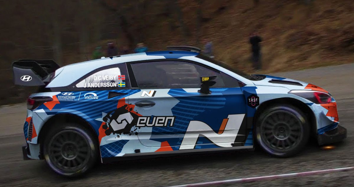 MatraxRacing's tweet photo. #WRC | The Norwegian racer 🇳🇴 @OCVeiby unveals nice livery of his @HMSGOfficial #i20CoupeWRC for #RallyMonza, Italy 🇮🇹, December 3-6, last round of the 2020 @OfficialWRC season. #HMSGOfficial | #TeamEVEN | #2Ccompetition | @2CCompetition
📸 Ole Christian Veiby https://t.co/3W7hWkkqzW