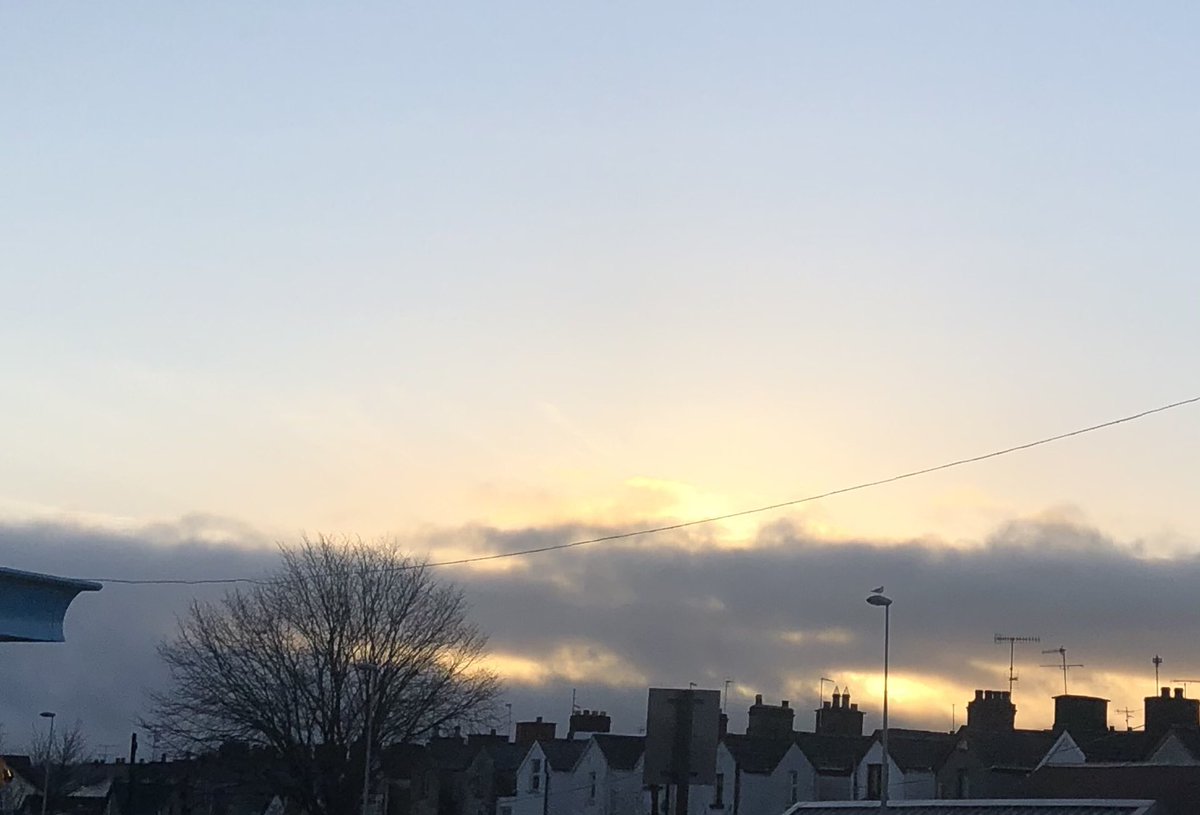 EDiamond136's tweet photo. A clearing sky and sun breaking through here on Broughshane Street #HaveAGoodSaturday #StaySafe .....⁦@jerrylangradio⁩ https://t.co/ZpNXLndmqb