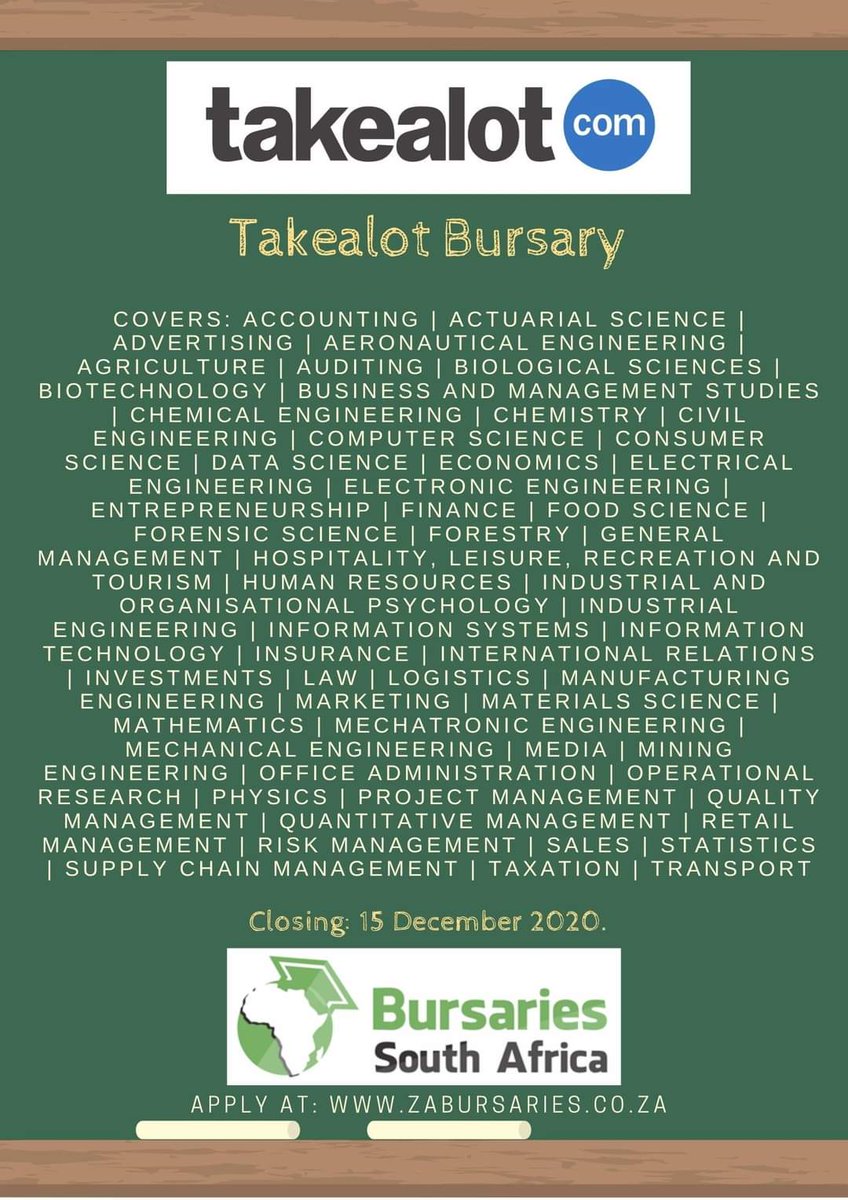 Takealot bursary