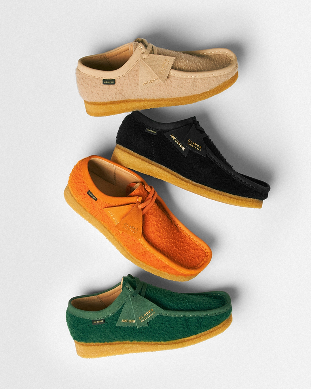 clarks originals x aime leon dore wallabee clarks originals x aime leon dore wallabee